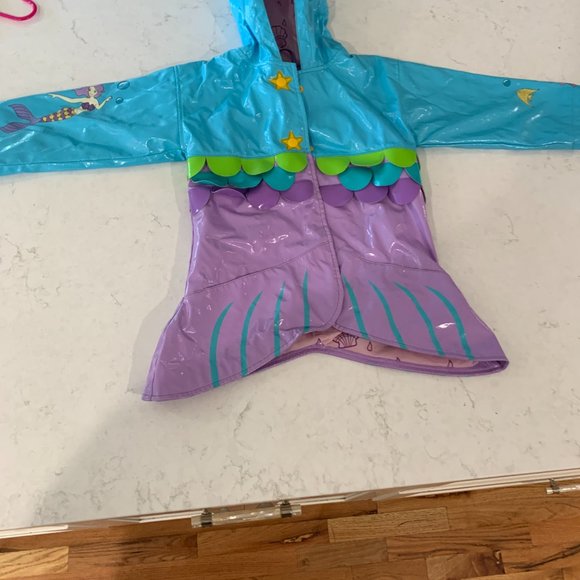 Mermaid Raincoat - 3T - Picture 3 of 3